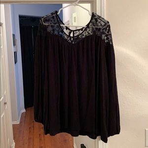 Black laced blouse